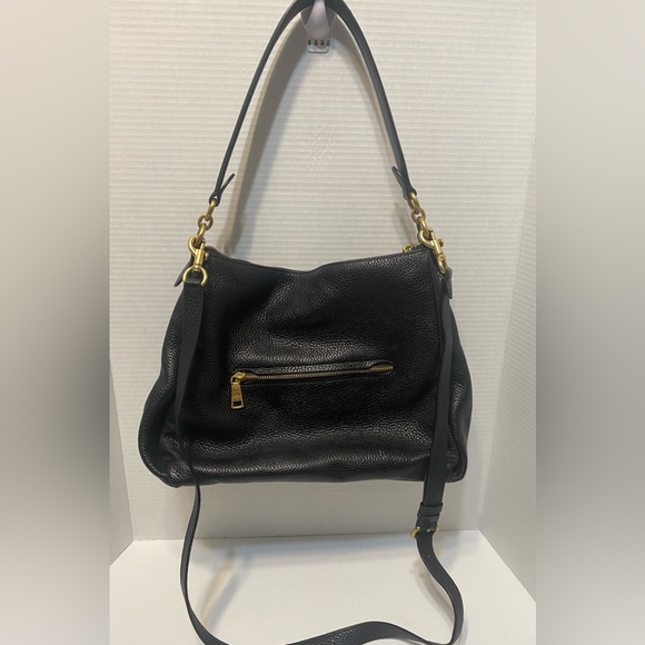 Coach Black Leather Shoulder Bag - Picture 1 of 10